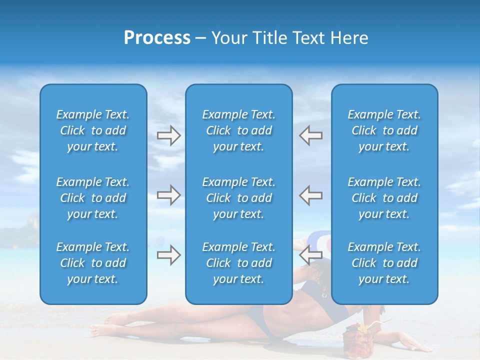 Trip Beach Landscape PowerPoint Template