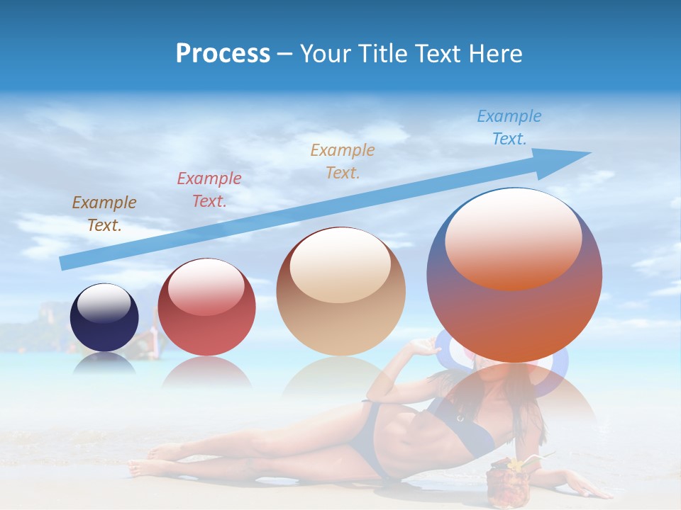 Trip Beach Landscape PowerPoint Template