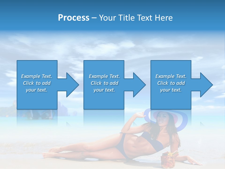 Trip Beach Landscape PowerPoint Template