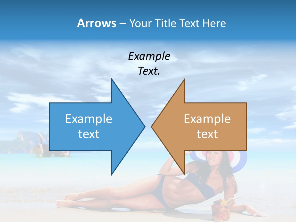 Trip Beach Landscape PowerPoint Template