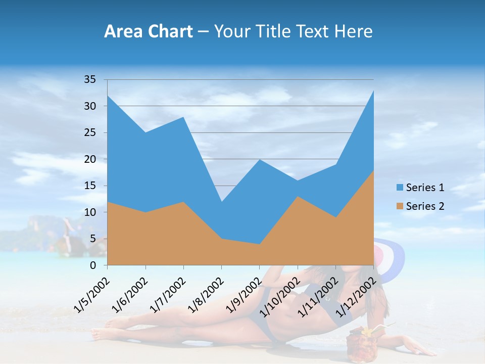 Trip Beach Landscape PowerPoint Template