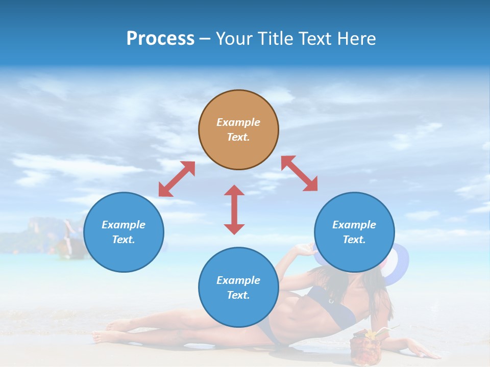 Trip Beach Landscape PowerPoint Template
