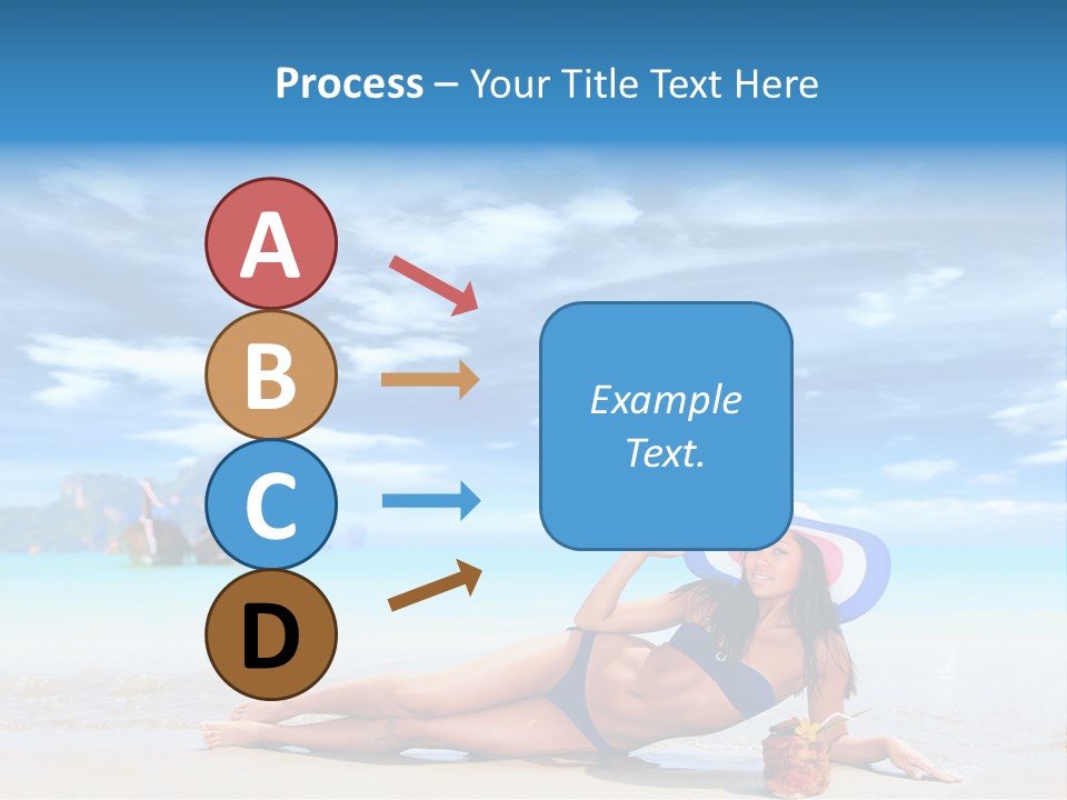 Trip Beach Landscape PowerPoint Template