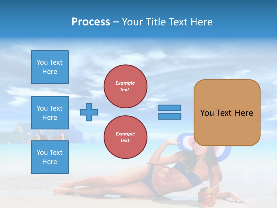 Trip Beach Landscape PowerPoint Template