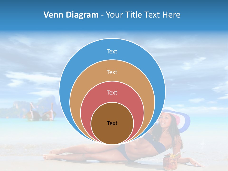 Trip Beach Landscape PowerPoint Template