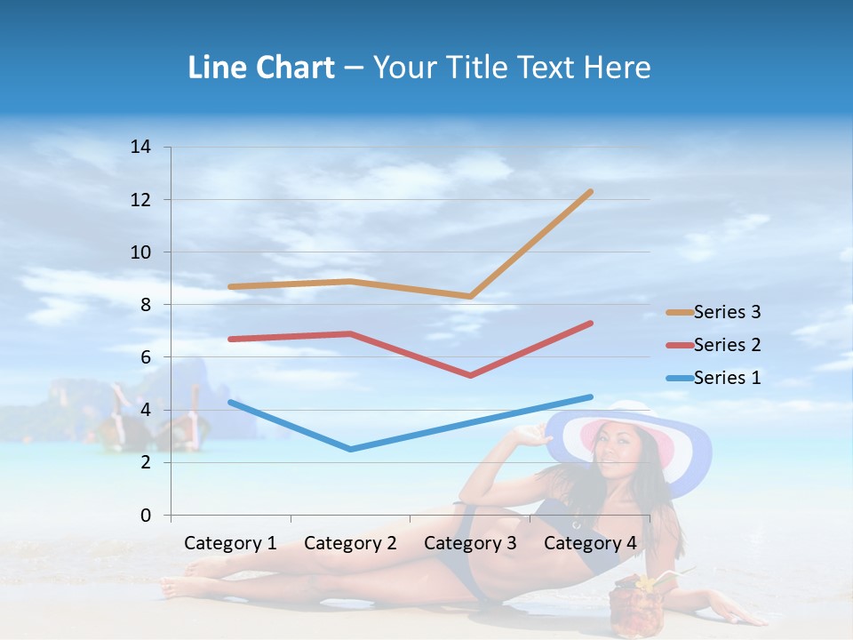 Trip Beach Landscape PowerPoint Template