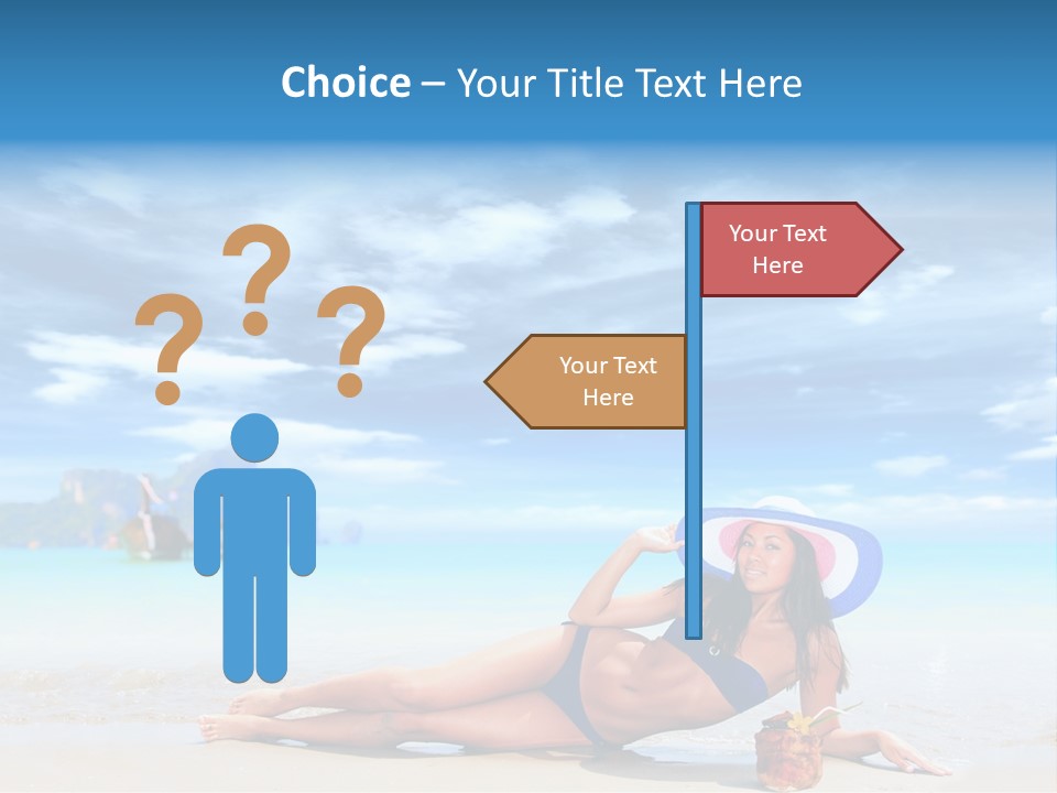 Trip Beach Landscape PowerPoint Template