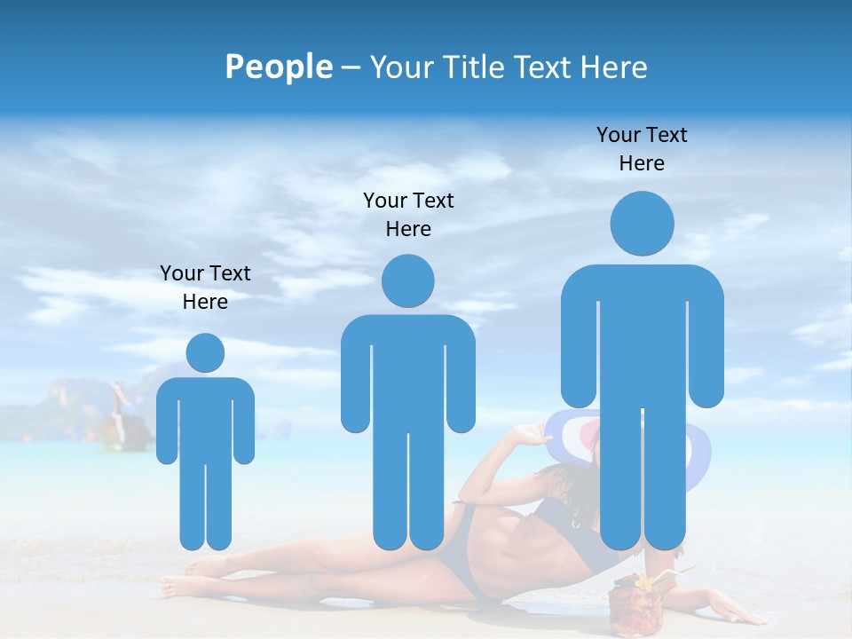 Trip Beach Landscape PowerPoint Template