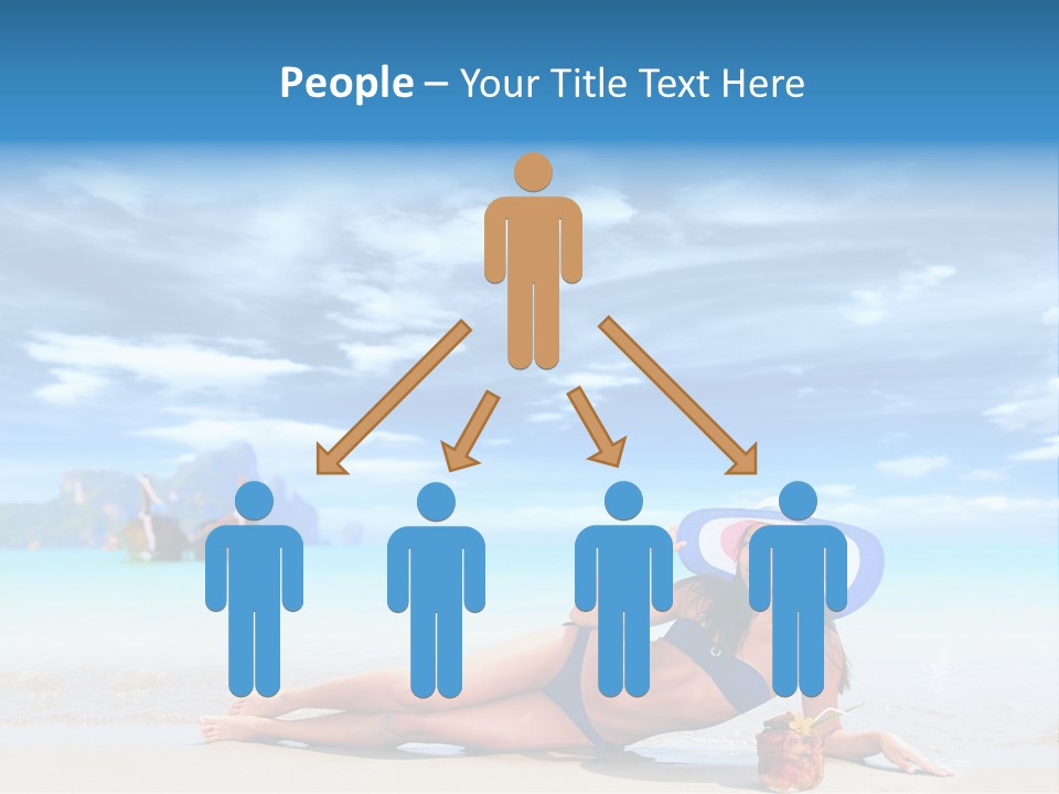 Trip Beach Landscape PowerPoint Template