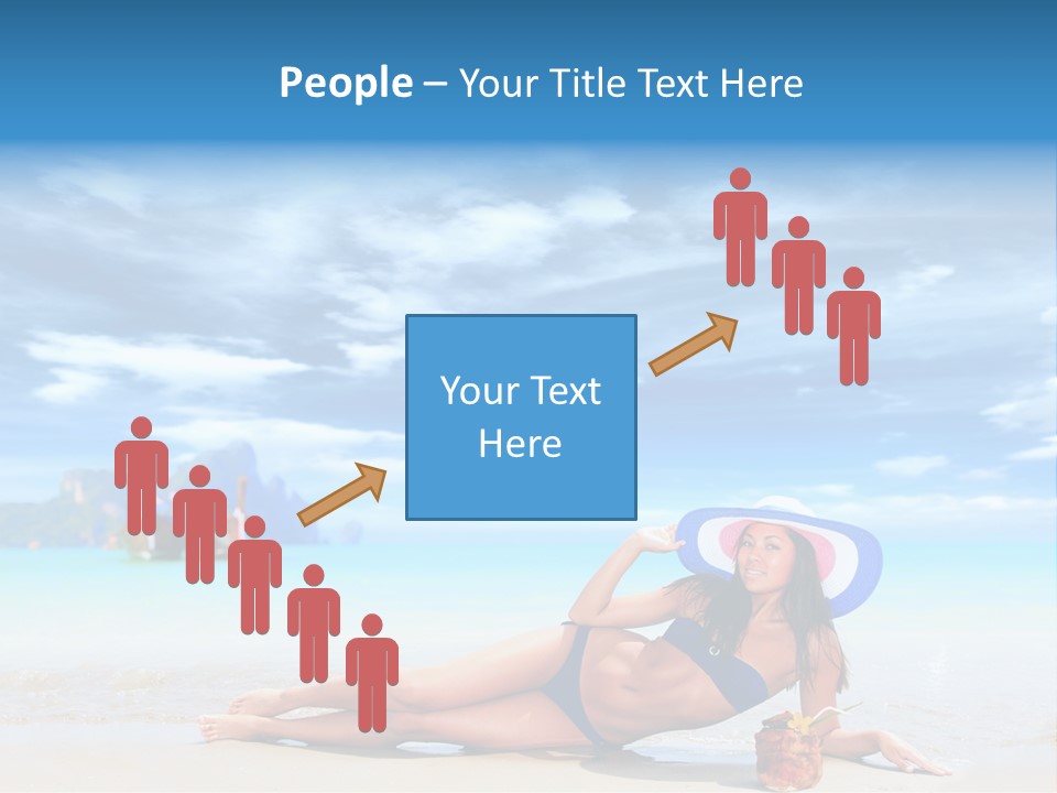 Trip Beach Landscape PowerPoint Template