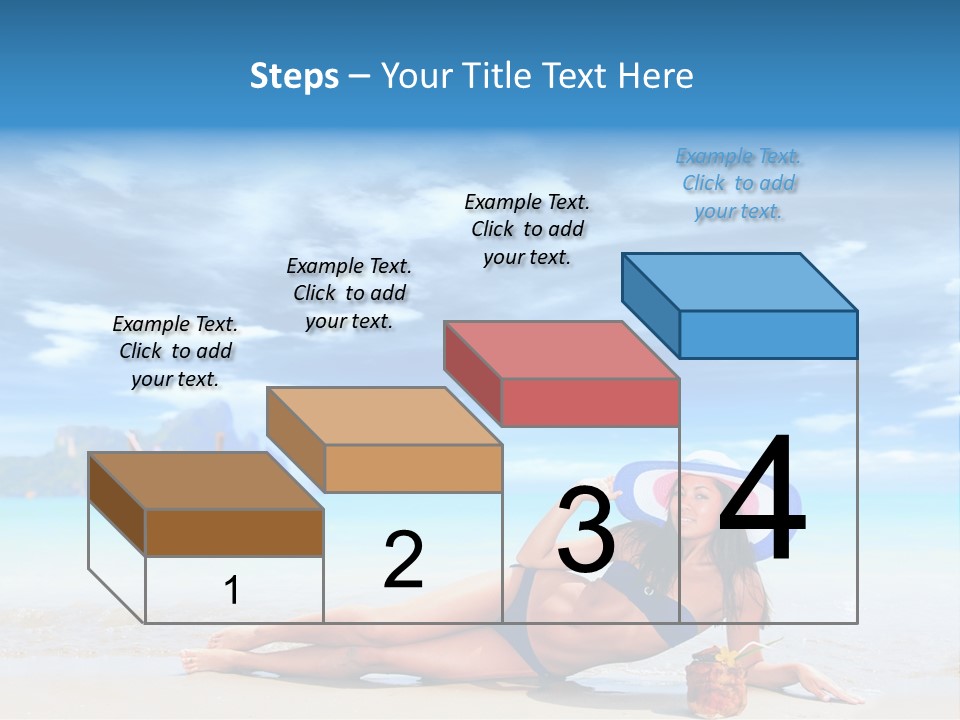 Trip Beach Landscape PowerPoint Template