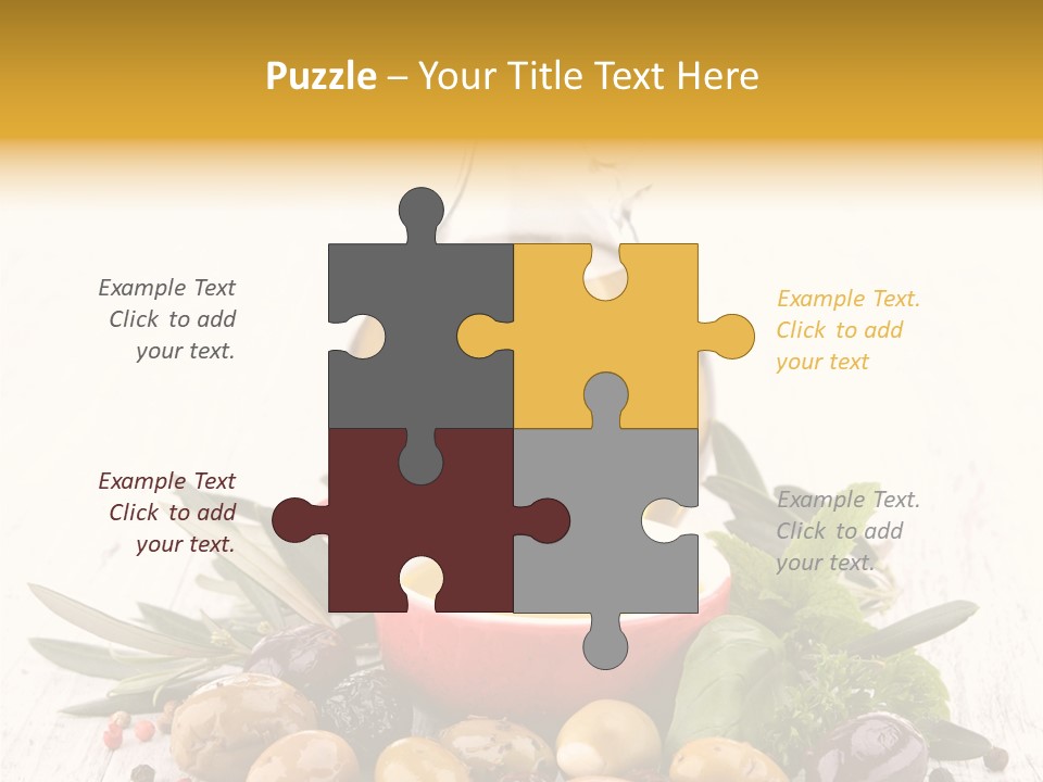 Vegetarian Seasonal Fruit PowerPoint Template