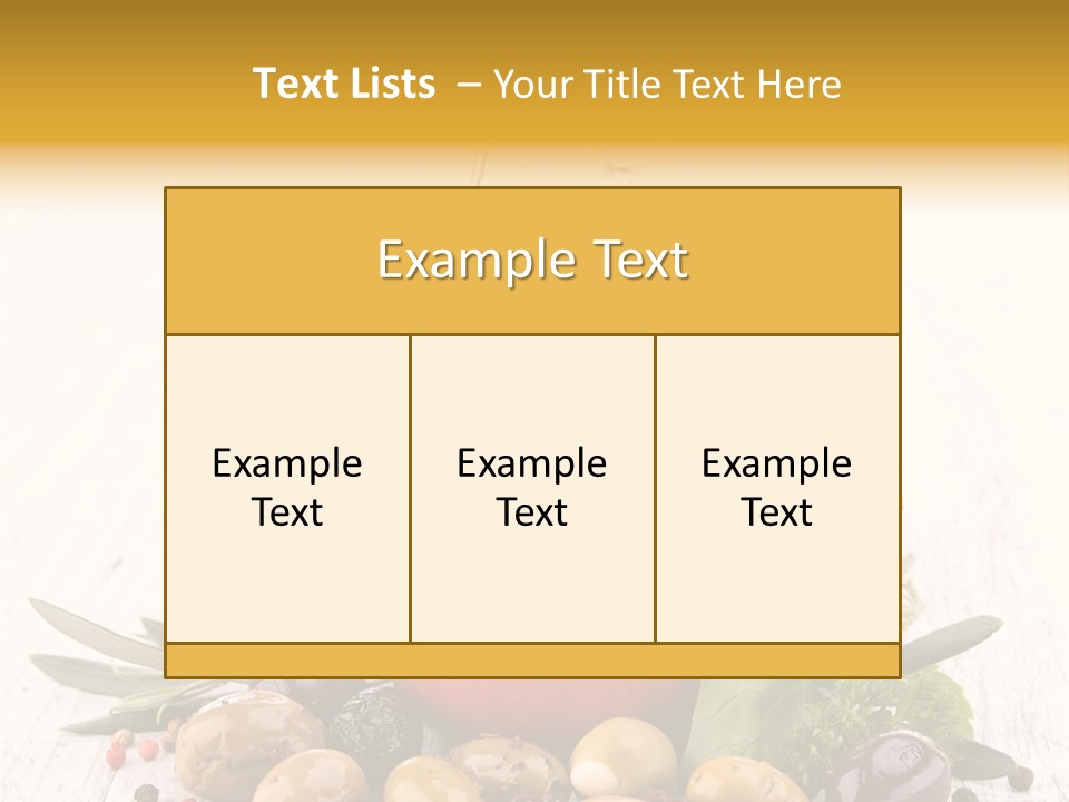 Vegetarian Seasonal Fruit PowerPoint Template