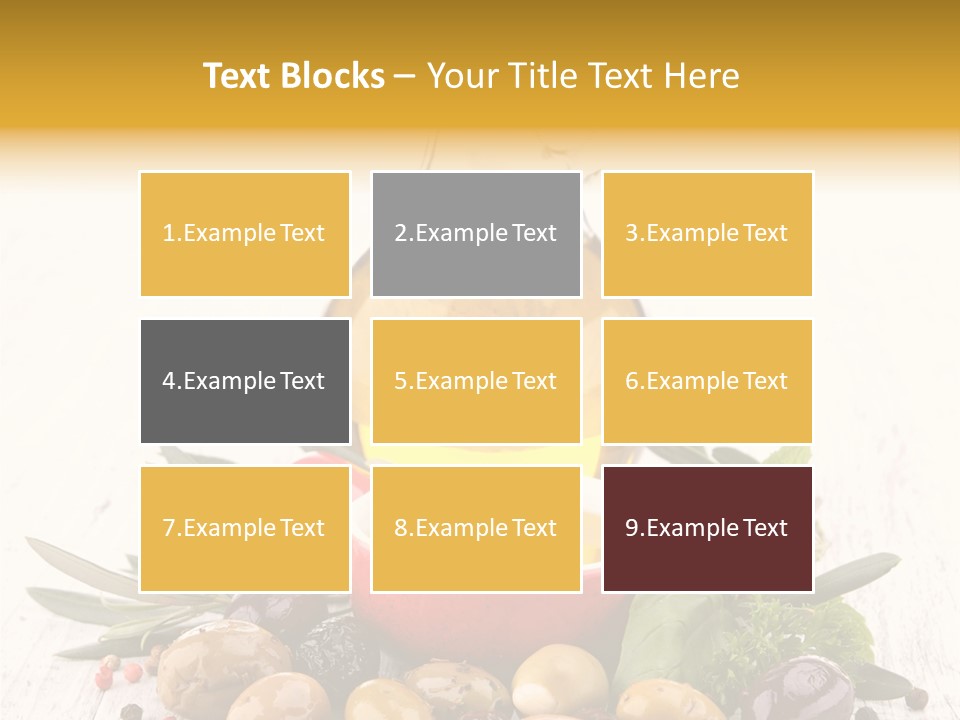 Vegetarian Seasonal Fruit PowerPoint Template