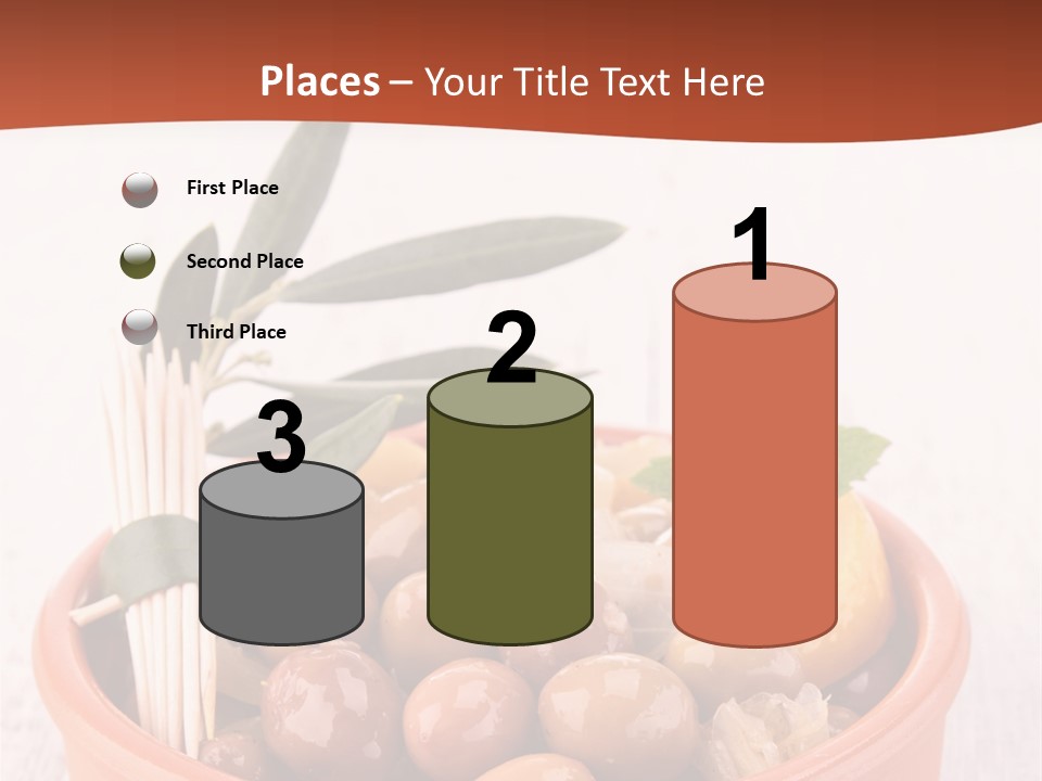 Fresh Seasonal Olive PowerPoint Template