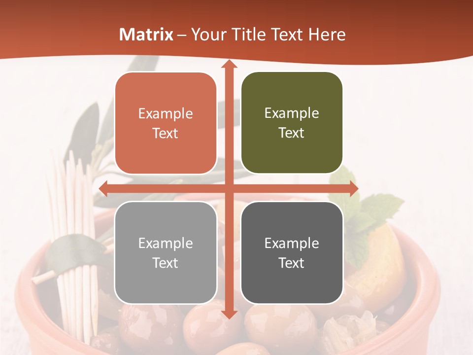 Fresh Seasonal Olive PowerPoint Template