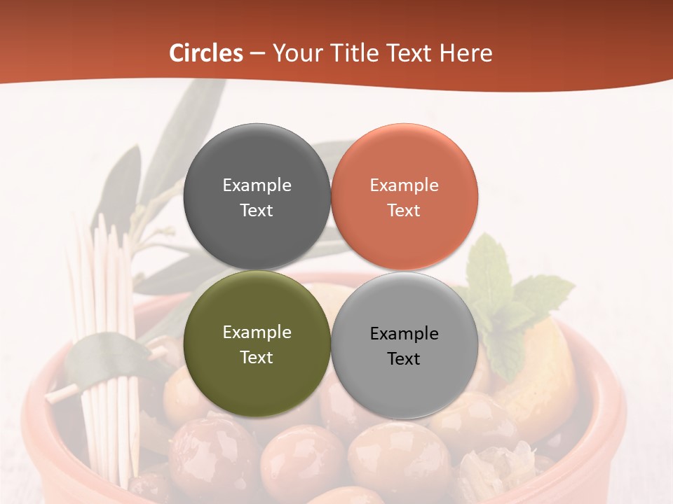 Fresh Seasonal Olive PowerPoint Template