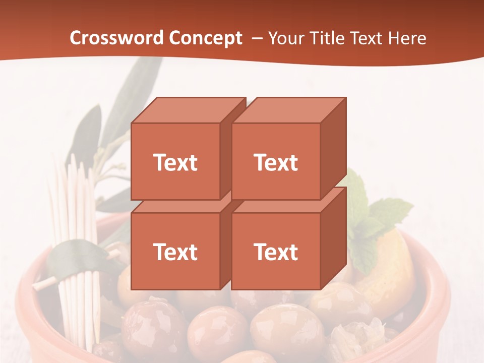 Fresh Seasonal Olive PowerPoint Template