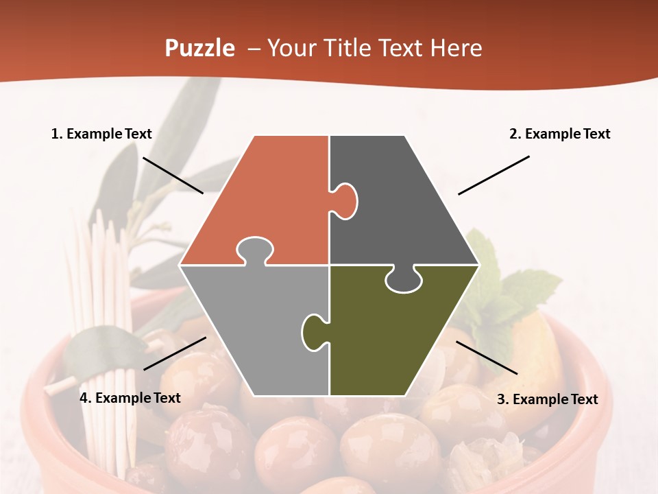 Fresh Seasonal Olive PowerPoint Template