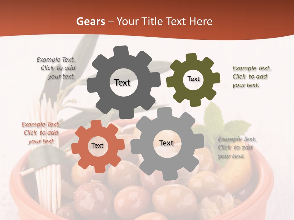 Fresh Seasonal Olive PowerPoint Template