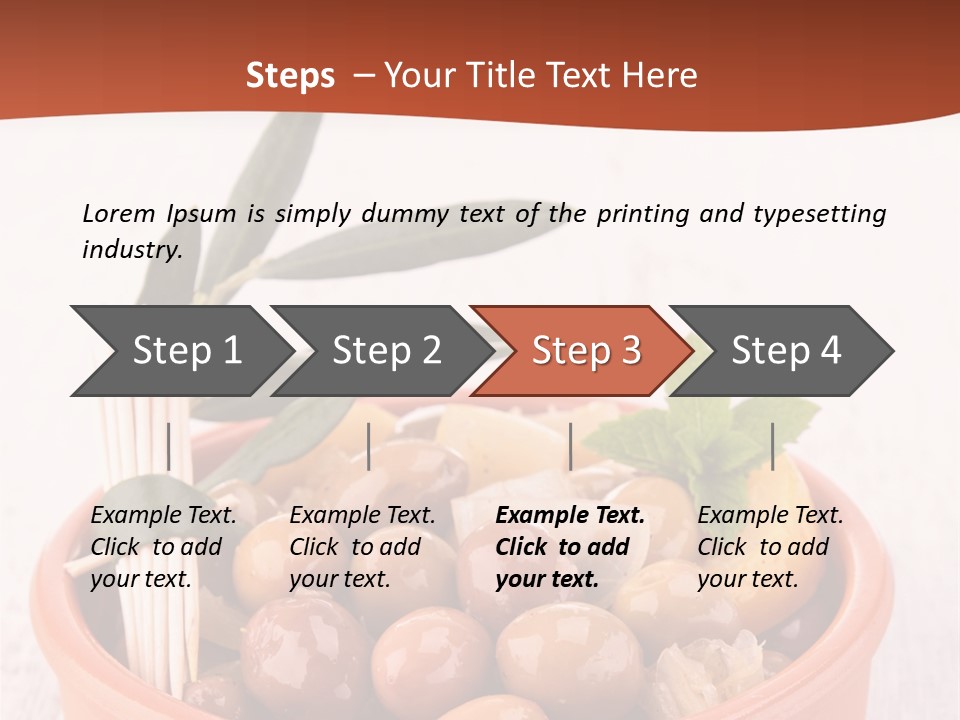 Fresh Seasonal Olive PowerPoint Template