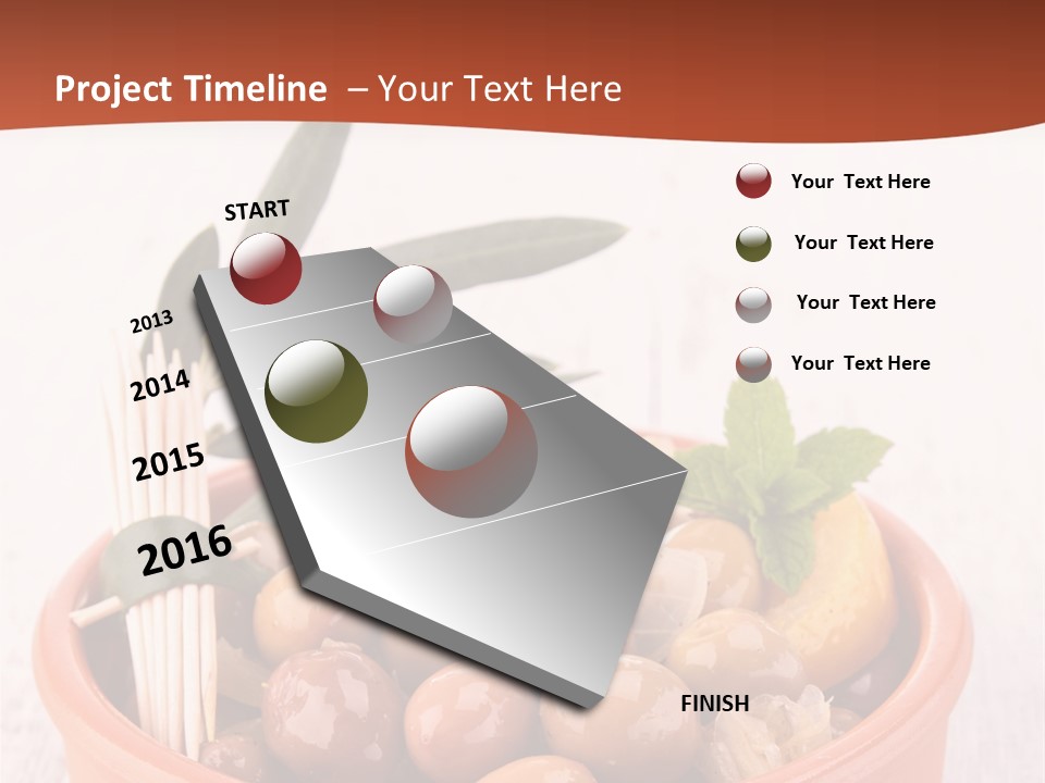 Fresh Seasonal Olive PowerPoint Template