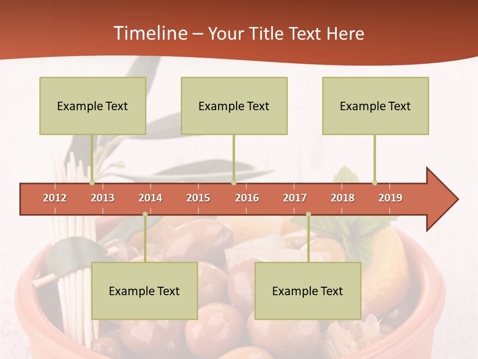 Fresh Seasonal Olive PowerPoint Template