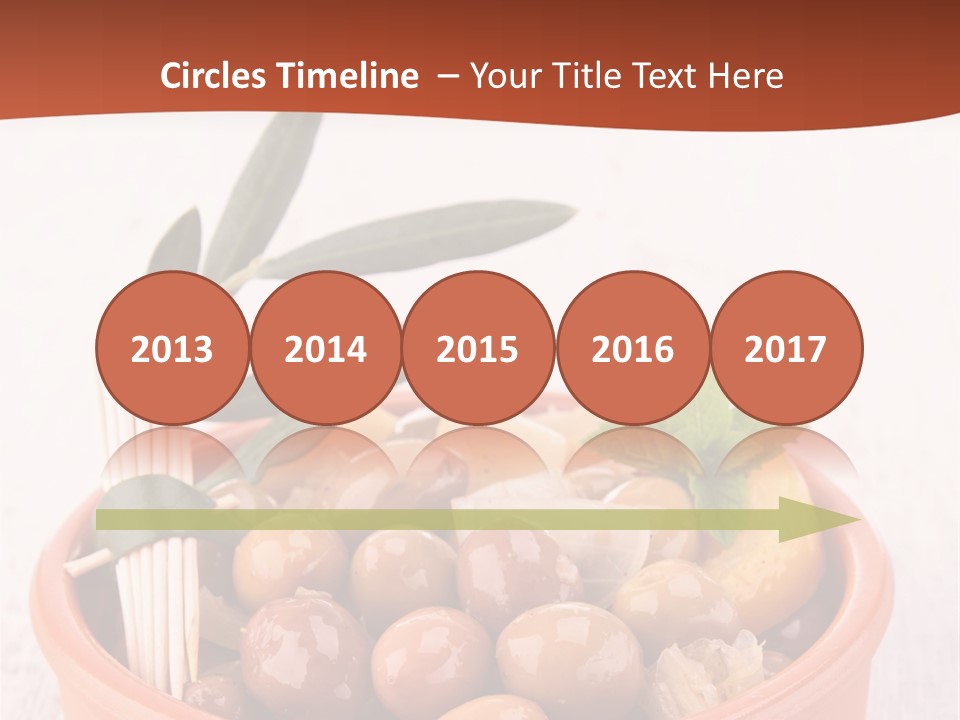 Fresh Seasonal Olive PowerPoint Template