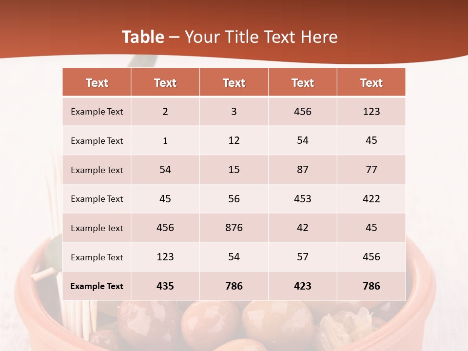 Fresh Seasonal Olive PowerPoint Template