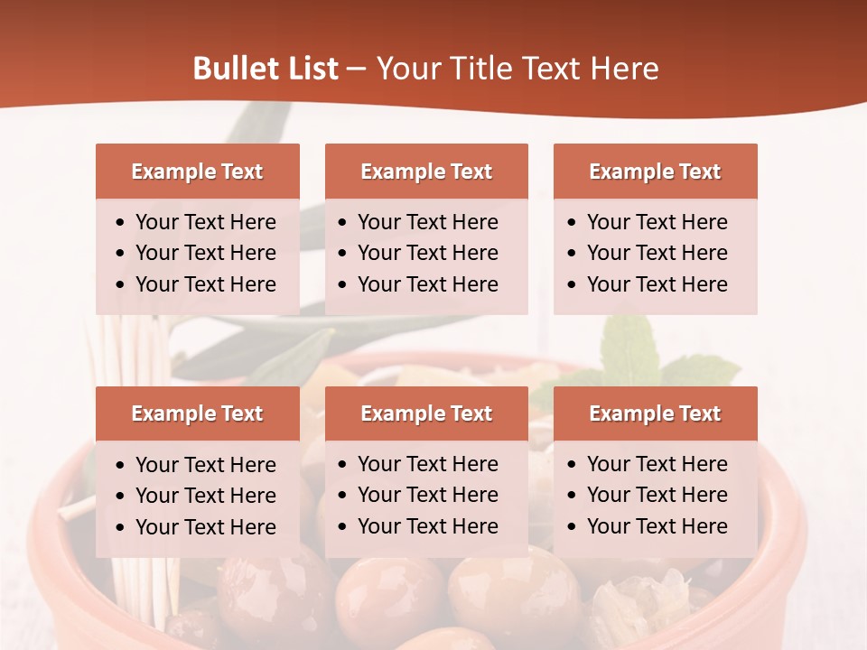 Fresh Seasonal Olive PowerPoint Template