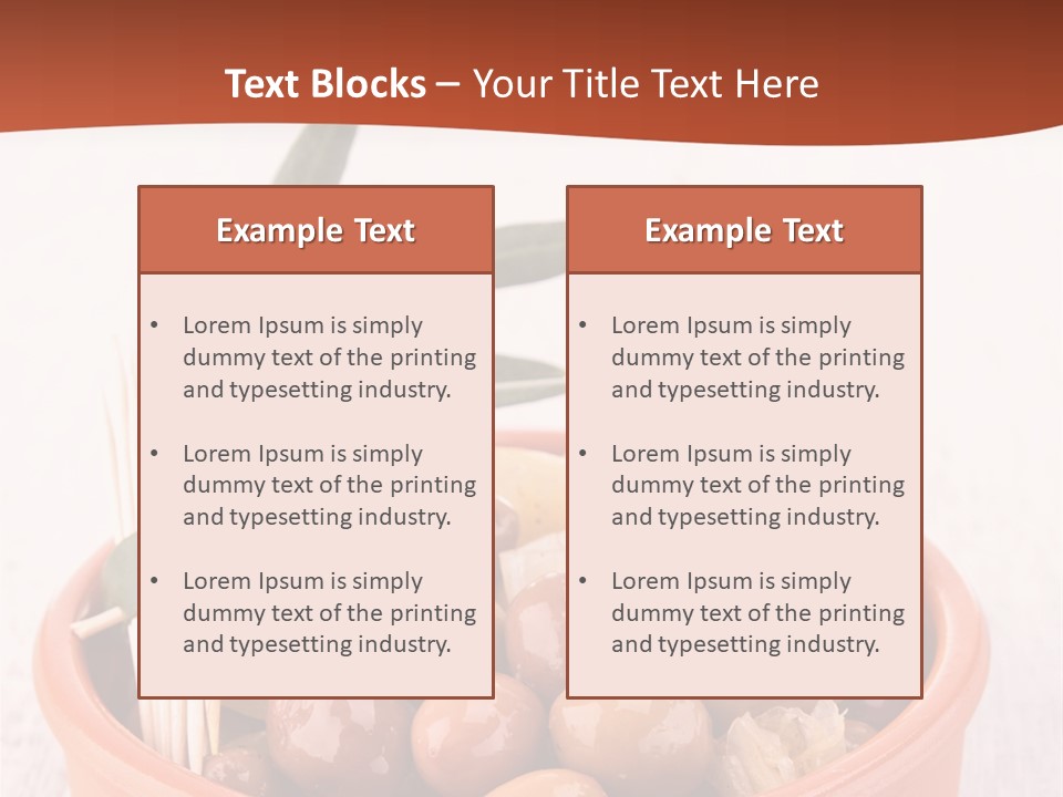 Fresh Seasonal Olive PowerPoint Template