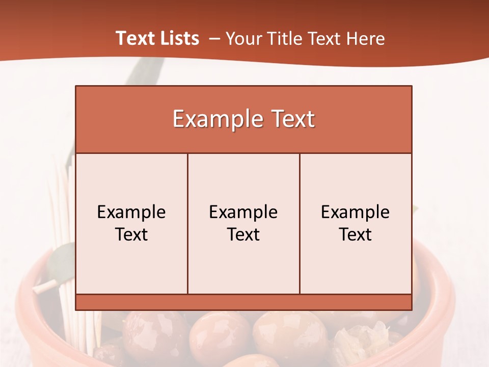 Fresh Seasonal Olive PowerPoint Template
