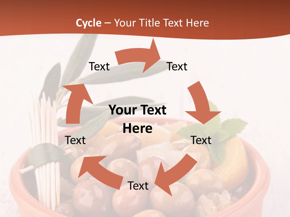 Fresh Seasonal Olive PowerPoint Template
