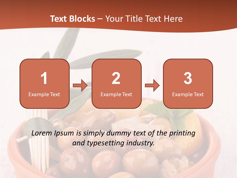 Fresh Seasonal Olive PowerPoint Template