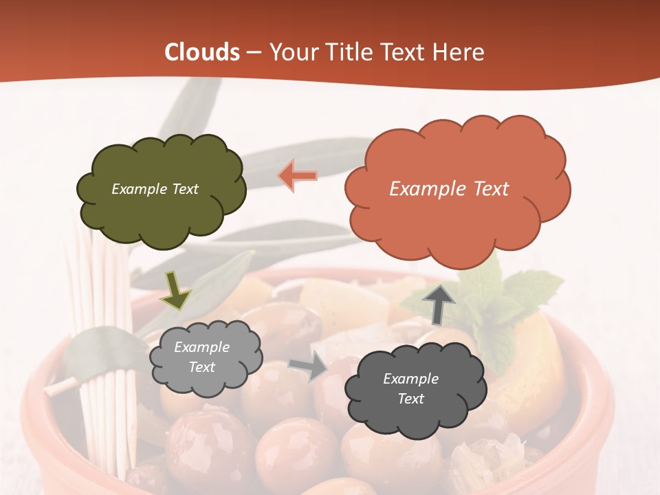 Fresh Seasonal Olive PowerPoint Template