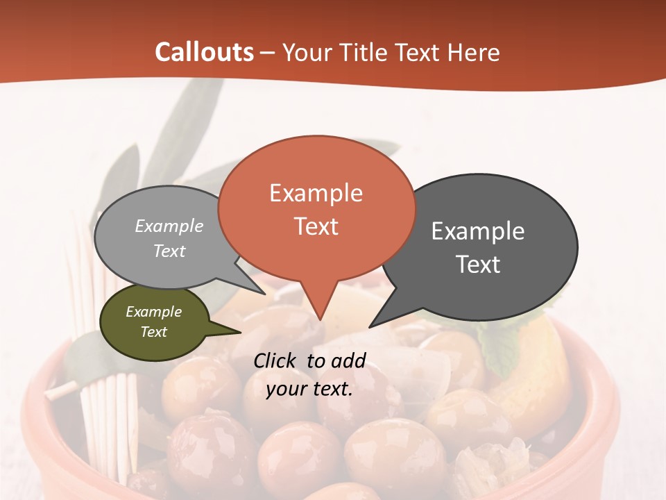 Fresh Seasonal Olive PowerPoint Template