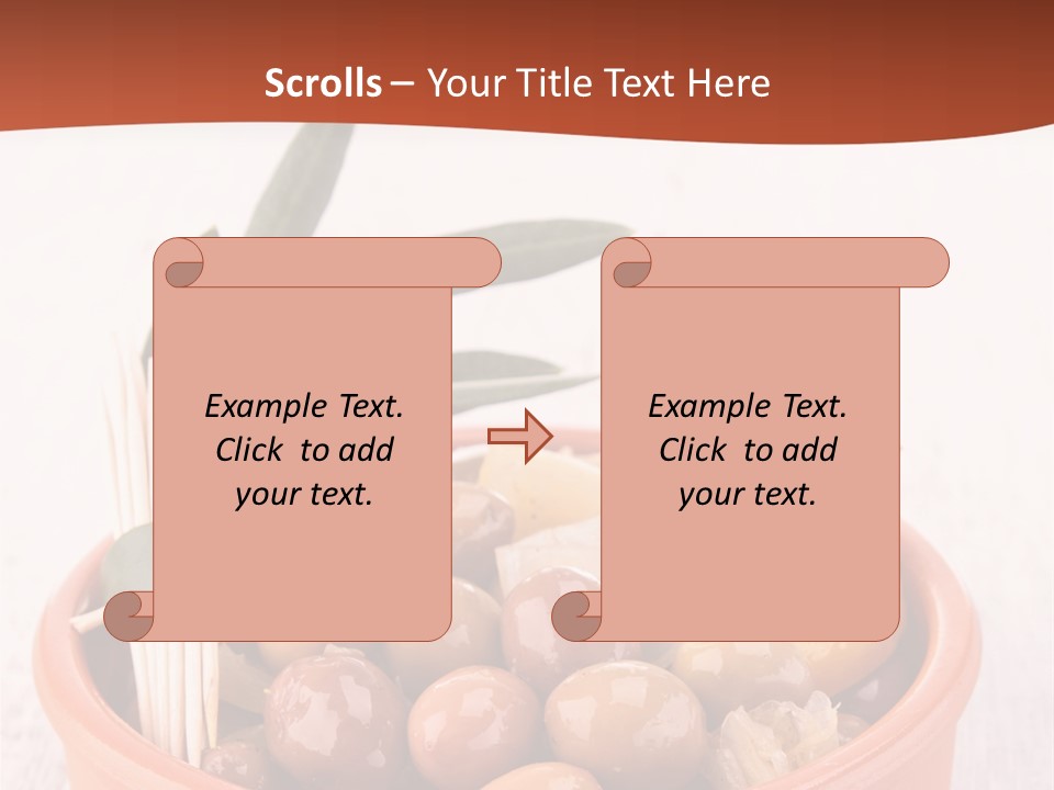 Fresh Seasonal Olive PowerPoint Template