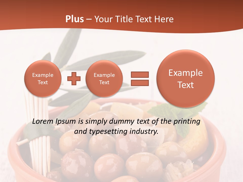 Fresh Seasonal Olive PowerPoint Template