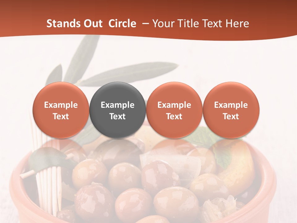 Fresh Seasonal Olive PowerPoint Template