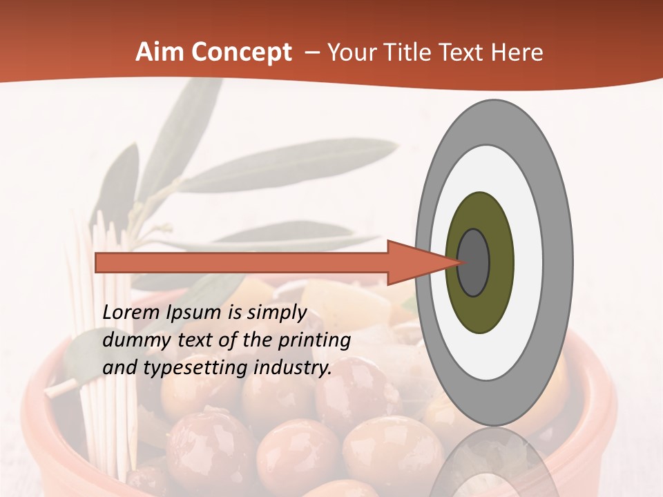 Fresh Seasonal Olive PowerPoint Template