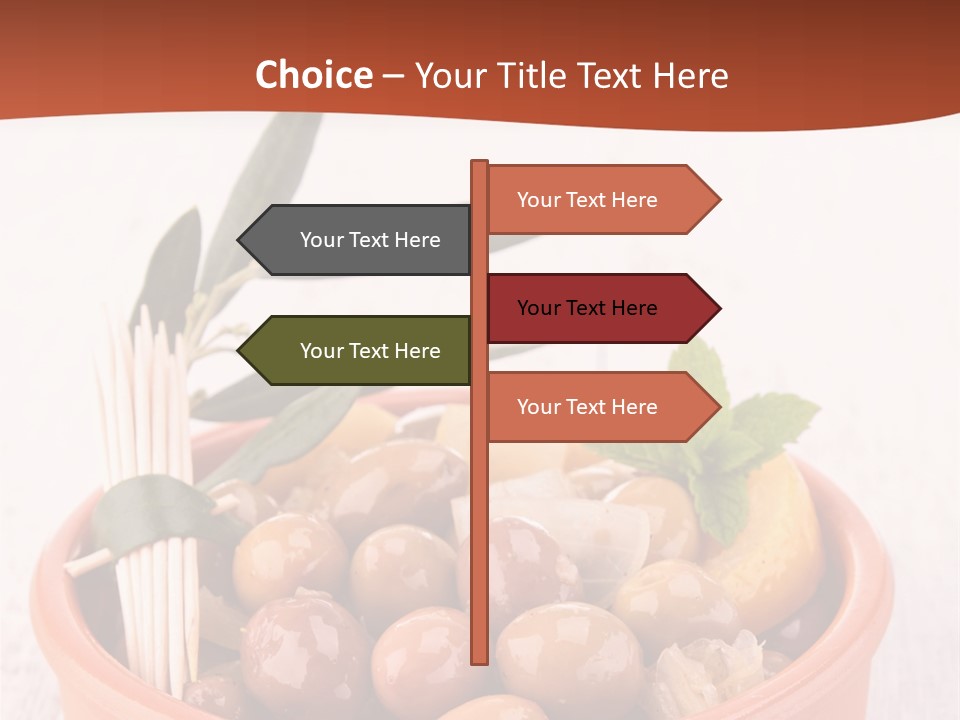 Fresh Seasonal Olive PowerPoint Template