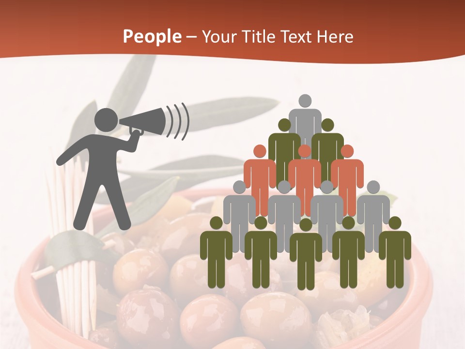 Fresh Seasonal Olive PowerPoint Template