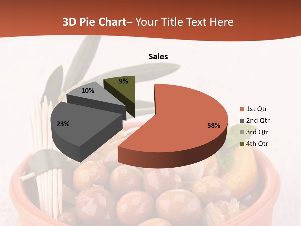 Fresh Seasonal Olive PowerPoint Template
