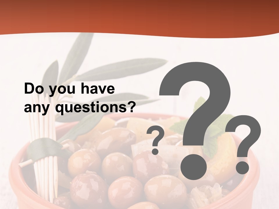 Fresh Seasonal Olive PowerPoint Template