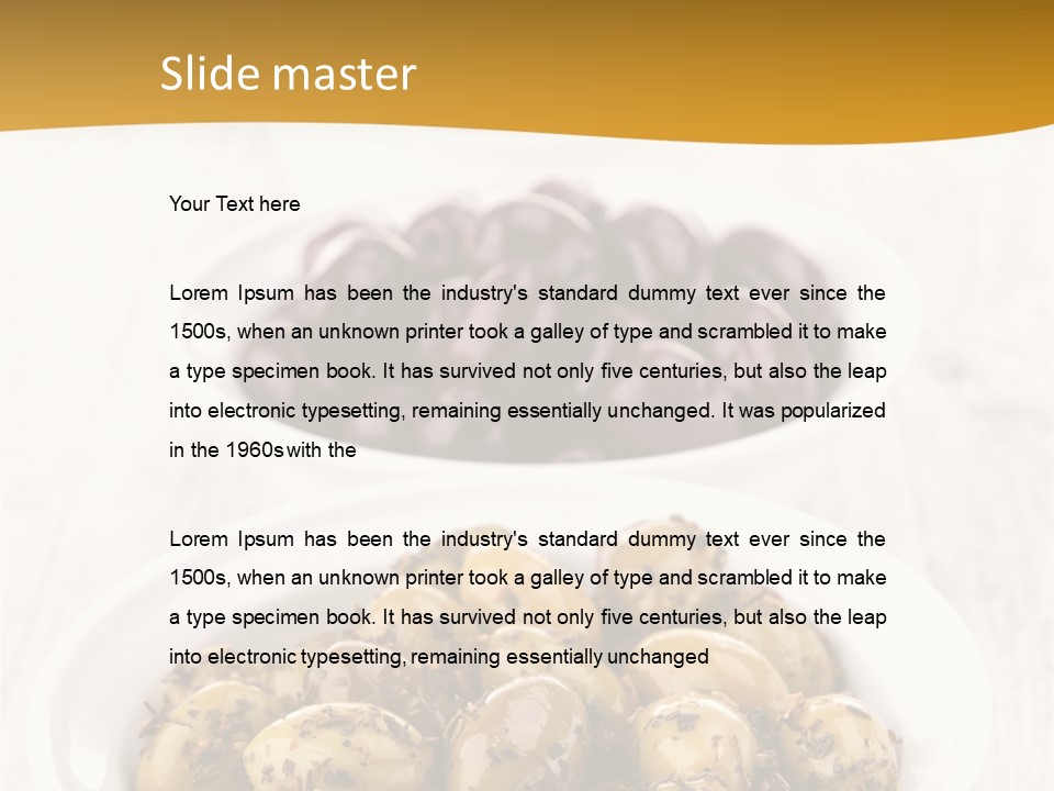 Snack Antipasti Cuisine PowerPoint Template
