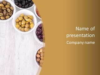 Nutrition Antipasti Bowl PowerPoint Template