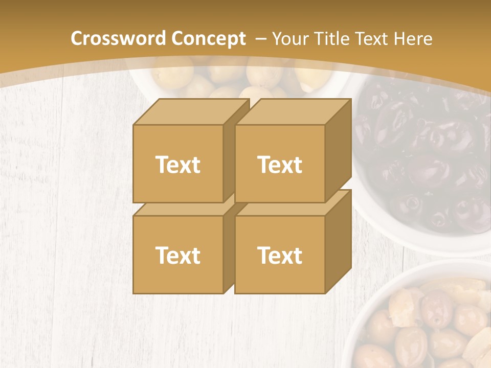 Nutrition Antipasti Bowl PowerPoint Template