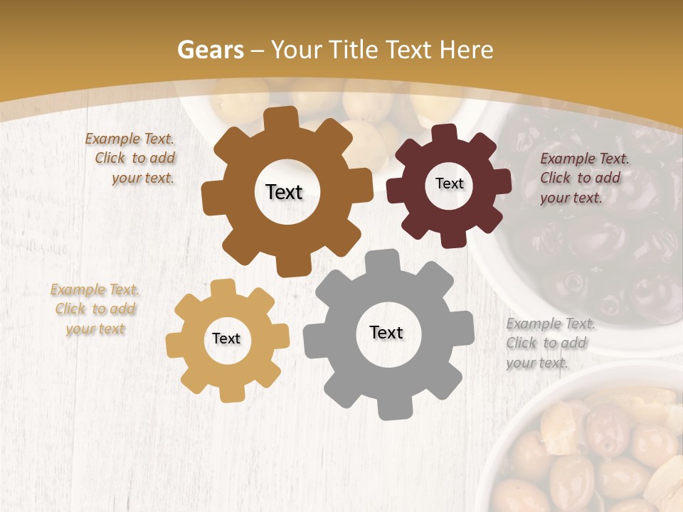 Nutrition Antipasti Bowl PowerPoint Template