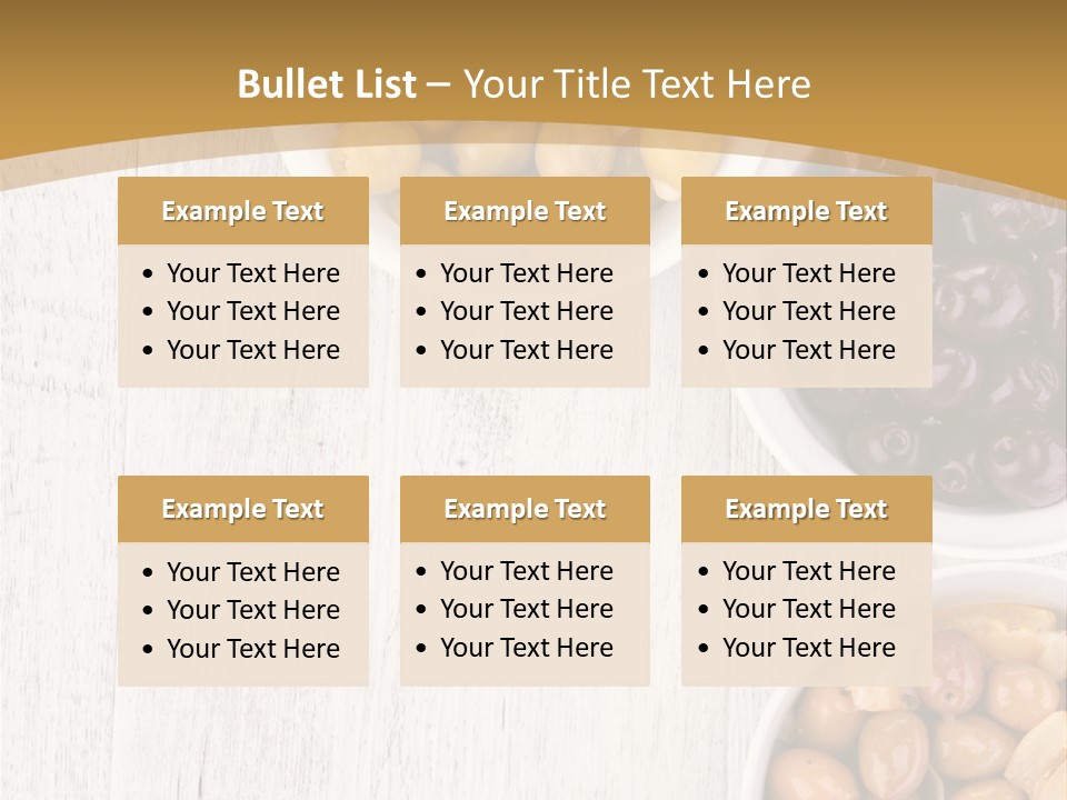 Nutrition Antipasti Bowl PowerPoint Template