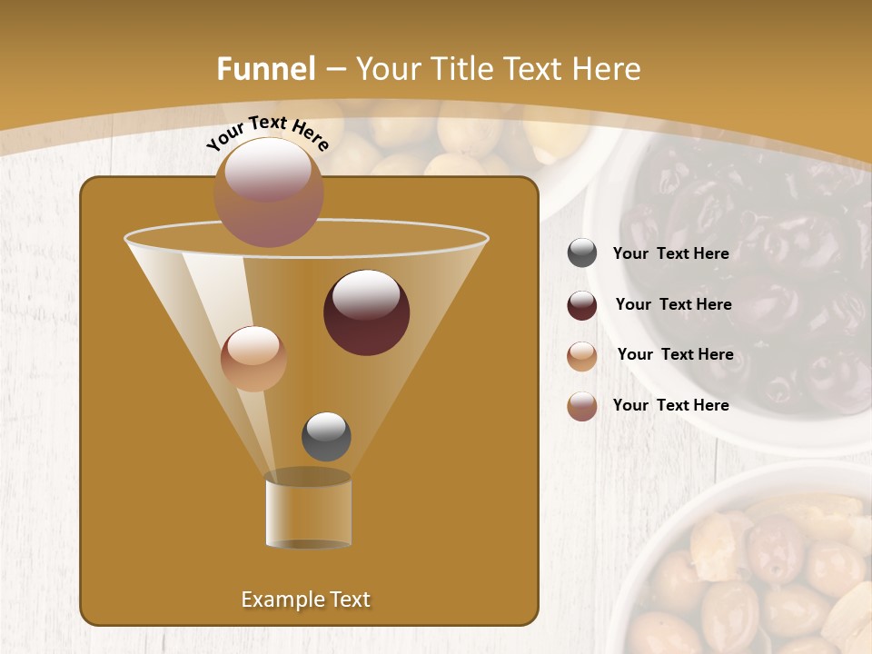 Nutrition Antipasti Bowl PowerPoint Template